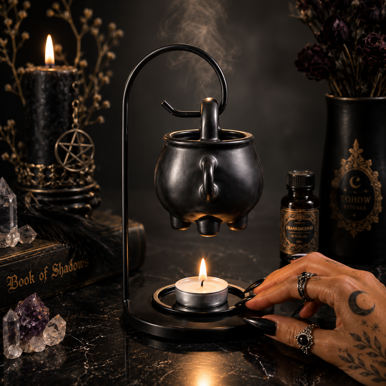 Midnight Cauldron Oil Burner