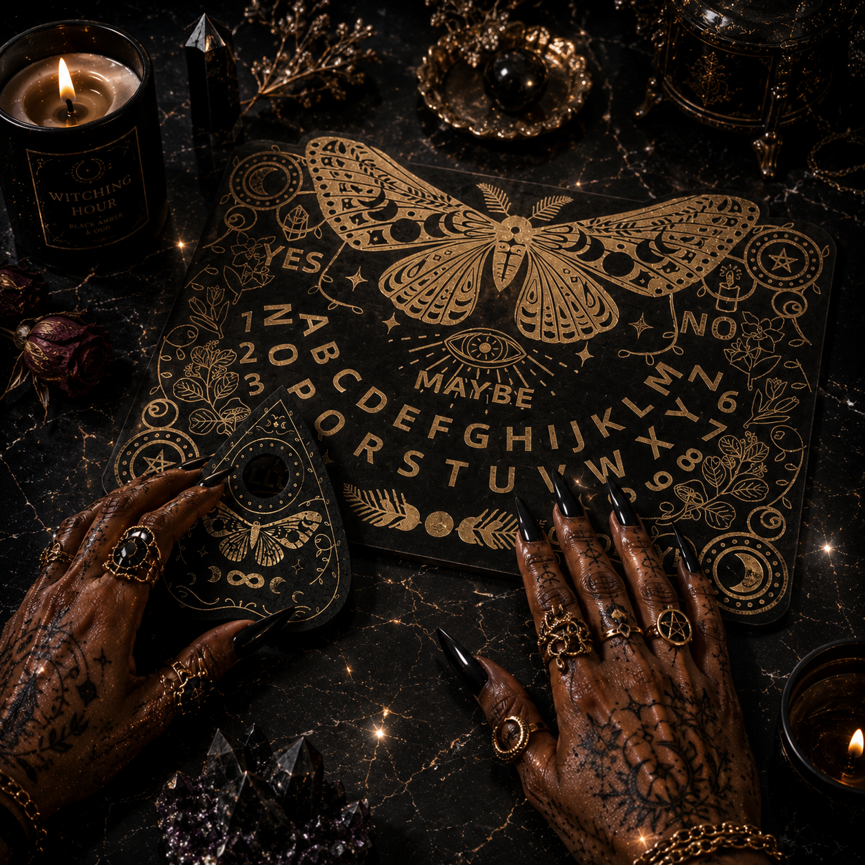 Death-Moth Spirit Talking Board Set