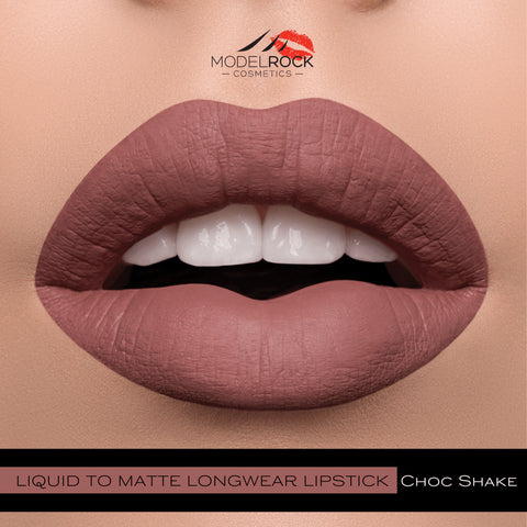 "CHOC SHAKE" LIQUID TO MATTE LONGWEAR LIPSTICK