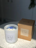 XL TWO WICK LAPIS LAZULI CRYSTAL INFUSED CANDLE