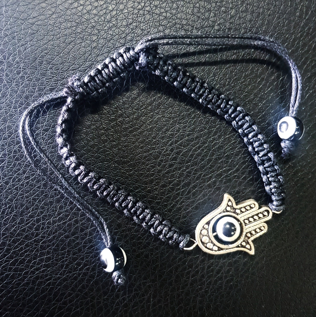 Evil Eye Bracelet - Black Cord